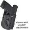 Fobus E2 Belt Holster Fits Walther PPS/S&W Shield Right Hand Kydex Black SWSBH