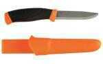 Morakniv Companion Rescue Fixed Blade Knife Stainless Steel Serrated with Blunt Tip Orange and Black Rubb