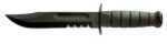 KABAR KA-BAR Fixed Blade Knife 7" Clip Point Glass Filled Nylon Sheath 1095 Cro-Van/Black Black Kraton G Combo Edge 1214