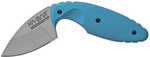 KABAR USSF TDI Astro MP 2.313" Fixed Blade Knife Blue Zytel Handle AUS 8A Stainless Steel Hard Plastic Sheath w/ Reversi