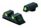 Meprolight 10220 Tru-Dot Night Sight Set Fits Glock 42 Tritium Green Front/Rear Black