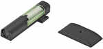 Meprolight USA FT Bullseye Front Sight Fixed Tritium/Fiber Optic Green Black Frame For S&W M&P Shield