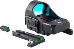 Meprolight MicroRDS Kit Reflex Sight 3 MOA Red Dot Black Color For Glock Includes Specialized TruDot Replacement Night S