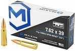 Model: SBA Short Barrel Ammunition Caliber: 7.62X39 Grains: 117Gr Type: Copper Units Per Box: 20 Manufacturer: Maxim Defense Industries Model: SBA Short Barrel Ammunition