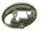 North American Arms Long Rifle Ova Ornate Belt Buckle For 1 1/8 only Secure Clip Release Fits Belts 1" to