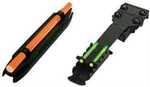 Hi-Viz Narrow Magnetic Shotgun Front and Rear Sight Combo Pack. Fits shotguns with ribs from .218" to .328" (7/32" to 21