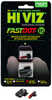 HiViz MPFD21 FastDot H3 Sight Set For Smith & Wesson 2 Dot Red Fiber Optic Front/Green Tritium Rear/Black Frame Compatib