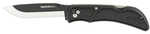 Outdoor Edge Razor Onyx Folding Knife Plain Edge 3.5" Blade Length Includes (3) Drop Point Blades Matte Finish Black Gri