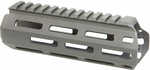 Q Honey Badger Rail M-LOK 6" Fits Badger/AR Upper Receivers Clear Anodized Finish Gray Barrel Nut and Hardware