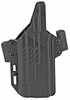 Raven Concealment Systems Perun LC OWB Holster 1.5" Fits Gen5 for Glock 17/19 With TLR-1 HL Ambidextrous Black Nylon/Pol