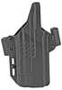 Raven Concealment Systems Perun LC OWB Holster 1.5" Fits Gen3/4 for Glock 17/19 With TLR-1 HL Ambidextrous Black Nylon/P