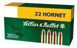 Model: Rifle Caliber: 22 Hornet Grains: 45Gr Type: Soft Point Units Per Box: 20 Manufacturer: Sellier & Bellot Model: Rifle Mfg Number: SB22HB
