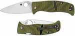 Spyderco Caribbean Folding Knife Black/Yellow G-10 LC200N Leaf-Shape C217GP