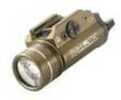 Streamlight TLR-1 HL High Lumen Rail Mounted Tactical Light Pistol and Picatinny FDE Brown C4 LED 800 Lumens With Strobe