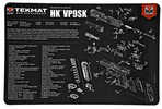 Beck TEK, LLC (TEKMAT) TEKR17HKVP9Sk HK Vp9Sk Handgun Cleaning Mat 11"X17"X1/8"