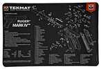 The Tekmat Ruger MK4 Gun Cleaning Mat Measures 11 X 17 And Is 1/8 Thick. The Over-Sized Design gives You Plenty Of Room To disassemble Your Handgun And To Clean It Without having To Move Parts All Ove...
