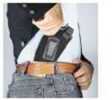 Uncle Mikes Nylon Inside the Pant Holster With Strap Size 2 Medium Revolver 4" Barrel Right Hand Black 7602-1