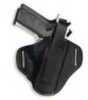 Uncle Mike's Super Belt Slide Holster Size 0 Fits Small Revolver With 3" Barrel Ambidextrous Black 8600-0