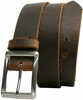 Uncle Mike's Uncle Mikes Leather Belt 46"-50" Full Grain Leather Nickel Plated Buckle Brown Blt-um-46-50-dbr