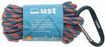 UST - Ultimate Survival Technologies Para 550 Utility Cord 100 Foot 100% Nylon Includes Carabiner Blue Camo 1146776