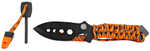 UST - Ultimate Survival Technologies Parashark Pro Knife Tool Black Oxide Finish 4" Blade Plain Edge Sheath Included 9"x