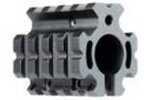 Leapers Inc. - UTG Model 4/15 Gas Block Fits AR Rifles Low Profile Quad Rail for .75" Barrel Black MTU012