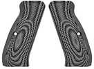 VZ Grips Palm Swell Tactical Pistol Black/Gray Color G10 Fits CZ75 Full Size