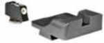 Warren Tactical Series Sevigny Carry Sight for Glock Black Plain Rear/Tritium Front for Glock-SCY-01