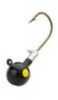 Ball-Head Molded Around a Genuine Matzuo® Needle-Point Hook, And Painted With a Durable pearlescent Urethane Finish. It Is Single Eyed, And features a specially Designed Barbed Bait-Collar. 100 Per Ba...