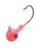 Ball-Head Molded Around a Genuine Matzuo® Needle-Point Hook, And Painted With a Durable pearlescent Urethane Finish. It Is Single Eyed, And features a specially Designed Barbed Bait-Collar. 100 Per Ba...