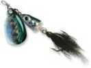 The Blue Fox Vibrax Shallow Spinner 2.5 Inch 7/64 Ounces In "Rainbow" Covers The Water From Just Below The Surface To 2 Feet Down. It Has a Tinsel And Calf Tail That adds Size To The Profile. It uses ...