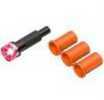 Clean Shot Nock Out Crossbow Lighted Flat Back Pack Of 3 Red