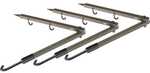 HME Folding Bow Hanger (3 pack) has a super strong machined screw that will not break. Great for holding your bow or lantern when camping. Includes tow accessory hooks for hanging a rattle bag, calls,...