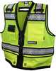 The DeWalt DSV521 Class 2 Heavy Duty Surveyor Vest will help protect workers with a brand name they know and trust.? The DSV521 is built with durable stitch reinforcement at major stress points and he...