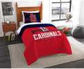 Support your favorite team with this Twin Comforter Set.  This sharp looking set  is constructed of 100% polyester.  The Twin Comforter set features a 64in x 86in comforter and one 30in x 24in sham.  ...