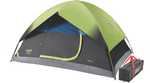 Set up camp in the compact yet roomy Coleman 4-Person Dark Room Sundome Tent. Dark Room technology blocks 90% of sunlight so families can put the kids to bed early and festival goers can sleep in past...