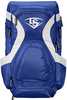 The Louisville Slugger M9 Stick Baseball Backpack features a main compartment that fits a helmet, glove and gear.  Two bats sleeves that hold up to 4 bats.  A fleece lined cell phone pocket and valuab...