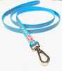Wigzi Weatherproof Reflective Leash is 6 feet long. It has a nylon core and is coated with light weight PVC and a reflective strip. A has a dual locking plastic clip for extra durability. The Wigzi we...