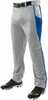 Champro Adult Triple Crown Baseball Pant Grey Royal Blue 3XL