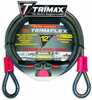 The Trimax TRIMAFLEX Dual Loop Multi-Use Cable 12 ft x 12mm is great for securing ATV's, watercrafts, bicyclels, motorcycles, treestands, ladders, and construction equipment. The flexible steel cable ...