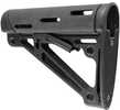 Hogue AR15 M16 OverMolded Collapsible Buttstock-Black Rubber
