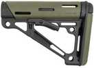 Hogue AR15 M16 OverMold Collaps Buttstock OD Green Rubber
