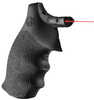Hogue Red Laser Enhanced Grip SW JFrame Rd Butt Monogrip Blk