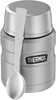 The Thermos Stainless King 16-ounce Stainless Steel Food Jar rules for taking the food you love anywhere. Keep fresh fruit and vegetables cool for up to 14 hours while you take on the day. For your fa...