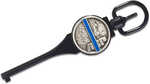 Asp Blue Line Guardian Logo Handcuff Keys G1 Black Chrome