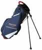 The Bridgestone Golf Lightweight Stand Bag provides style and functionality in a feather light design. Specifications; 5 way divider top, 6 zippered pockets including valuables pouch and an easily acc...