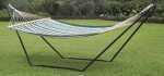 The Texsport Stand Hammock Is Easy To Set Up. There Is An Assembly/Information Sheet. It accommodates Most Hammocks. The Frame Is a 1-1/4 Inch Steel Tube.