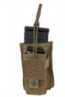 Tac Pro Gear Single Rifle Mag with 45 Front Pouch Universal- Coyote Tan