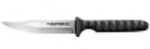 Cold Steel Cs-53Nbs Spike 4" Fixed Bowie Plain 4116 Stainless Blade/Black Scalloped Griv-Ex Handle Includes Sheath