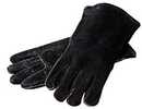 Protect your hands with the Lodge Logic Leather Gloves. These durable gloves feature welted fingers and a classic black finish. Dimensions: 6W x .5D x 12H in. in.. Constructed with brushed leather. Bl...